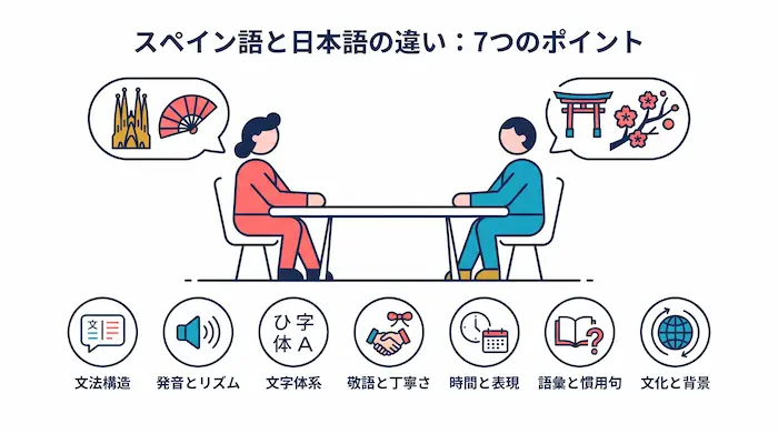 スペイン語と日本語の違い