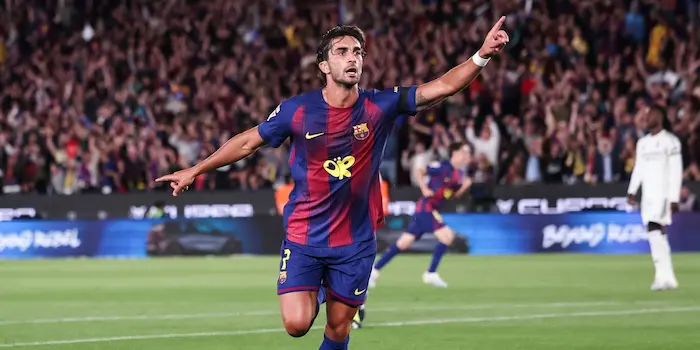 FCバルセロナ時代、ゴールを喜ぶフェラン・トーレス