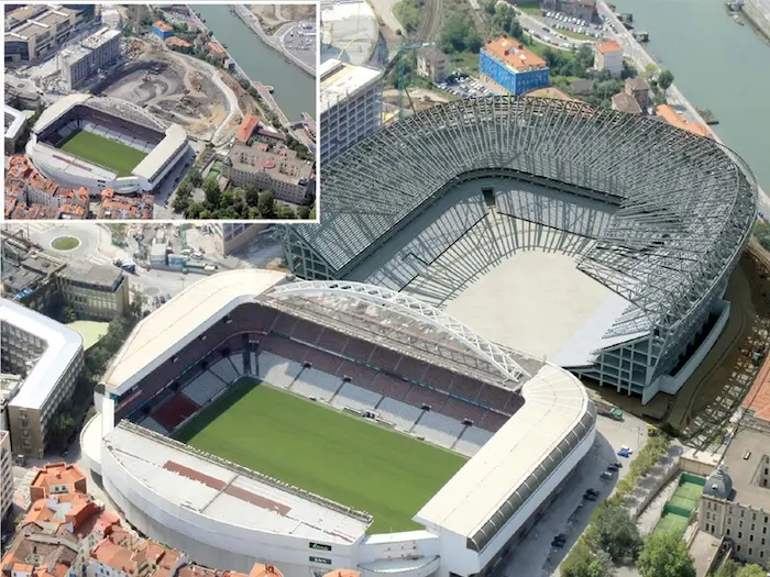 旧スタジアムの隣で建設が進む新サン・マメス